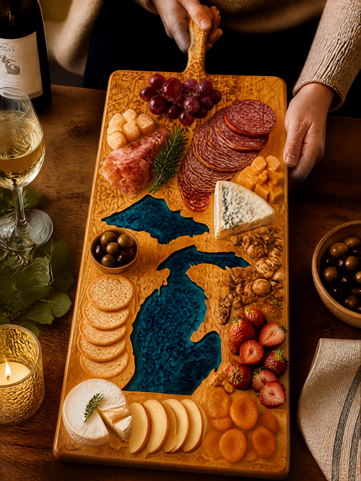 Michigan Oversized Chacuterie Board